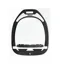 Flex-On Green Composite Inclined Ultra-Grip Stirrups Black/White/Black 